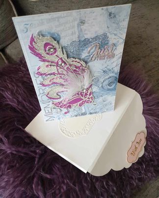 Hand Made Decoupage Cards With Box Or Cardboard-Paper Envelope And Free P&P 