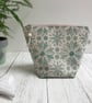 Hand Printed Linen Wash Bag, Toiletry Bag, Accessory Bag - Image 1