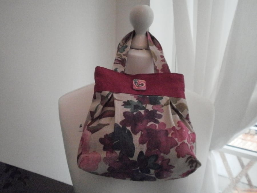 Mini Flower Garden Pleated Handbag