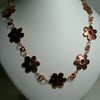 Copper Daisy Chain Maille Necklace