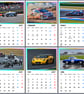 Motor Racing Cars Calendar 2027 - A4 Wall Hanging Calendar - Automobile Print
