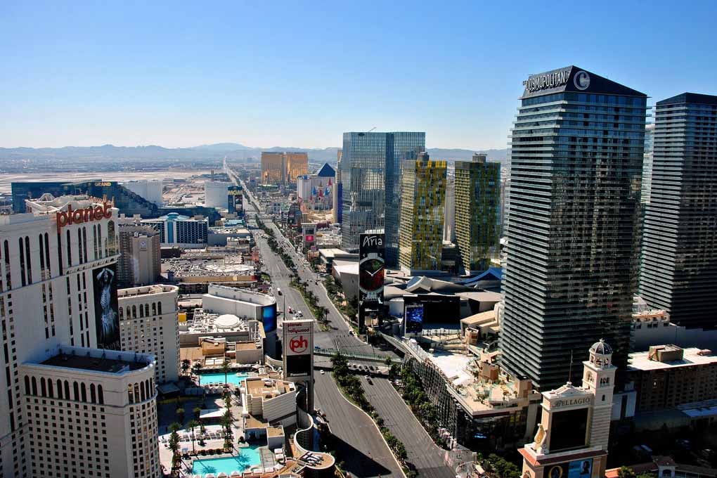 Las Vegas Strip Skyline Cityscape America USA Photograph Print