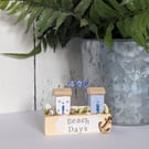 Handmade Coastal Cottage Scene Home Decor 'Beach Days'