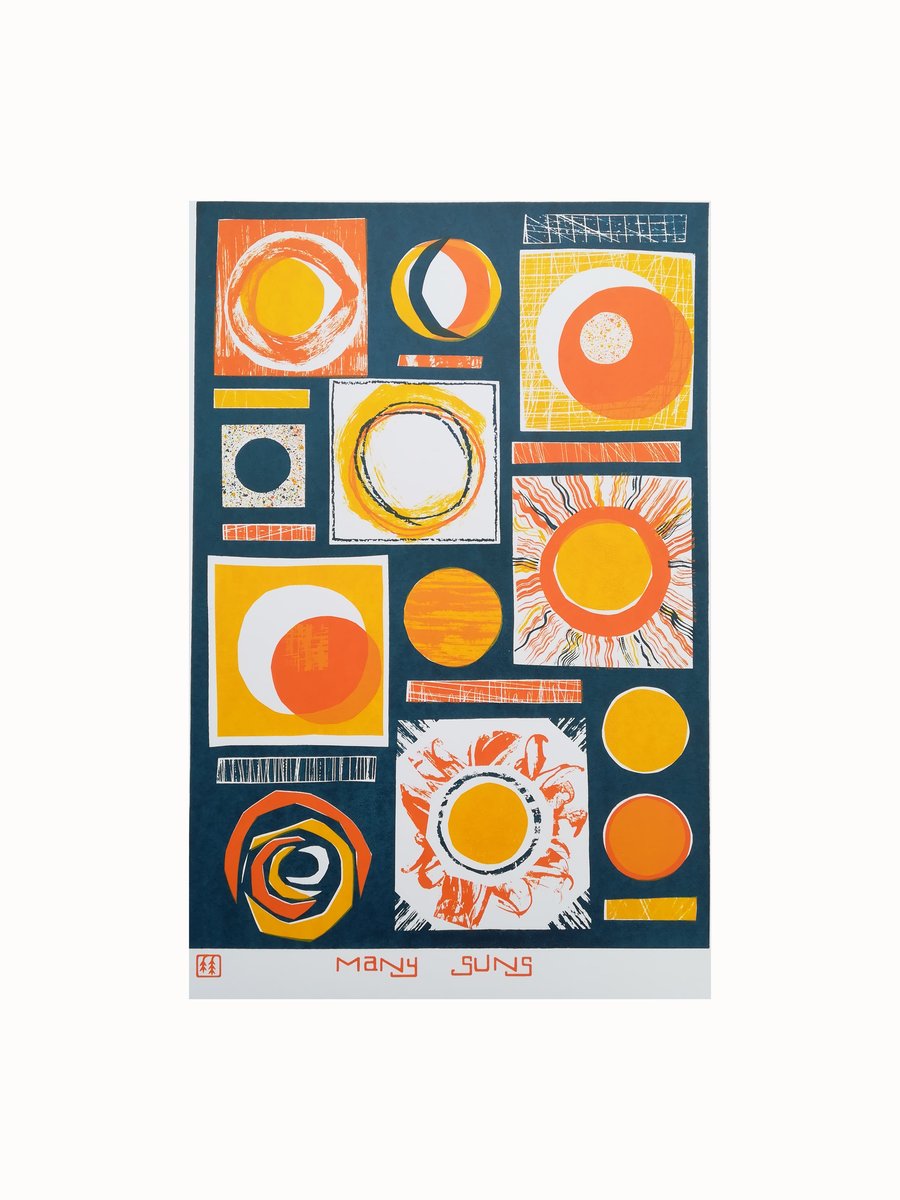 Many Suns screen print
