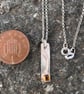Sterling Silver Necklace  with Citrine Gemstone - Image 3