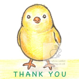 Chubby the Chick - Thank You Card