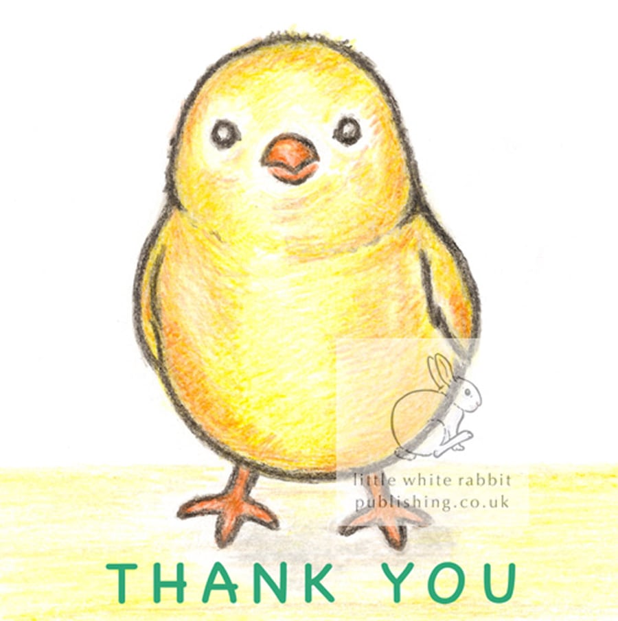 Chubby the Chick - Thank You Card