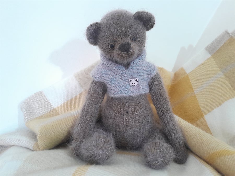 Traditional Bear, Knitted Mohair Bear 