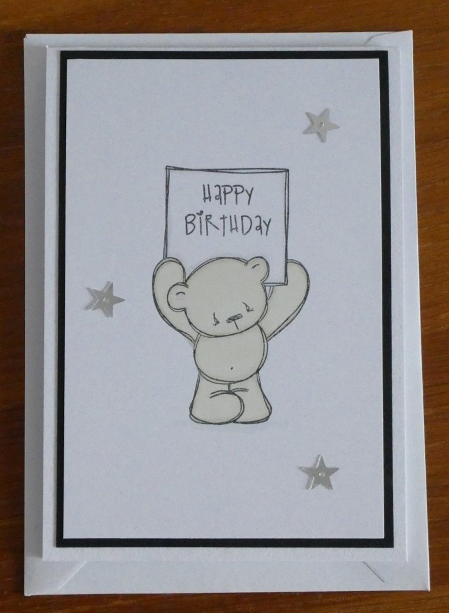 Bear Happy Birthday Card