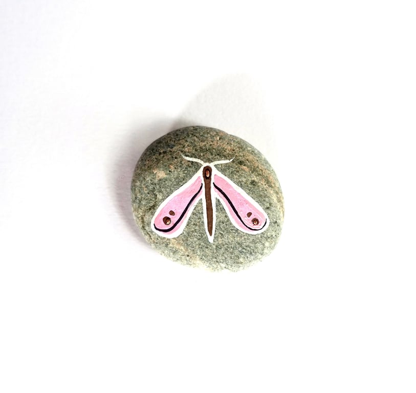 Pink Moth Stone - READY TO SHIP