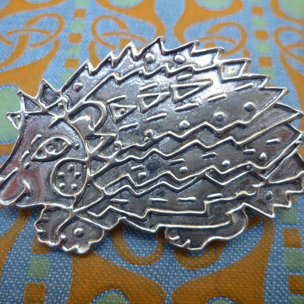 Hedgehog brooch