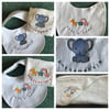 New Baby Gifts - Personalised Bib, Face Cloth and Hooded Towel