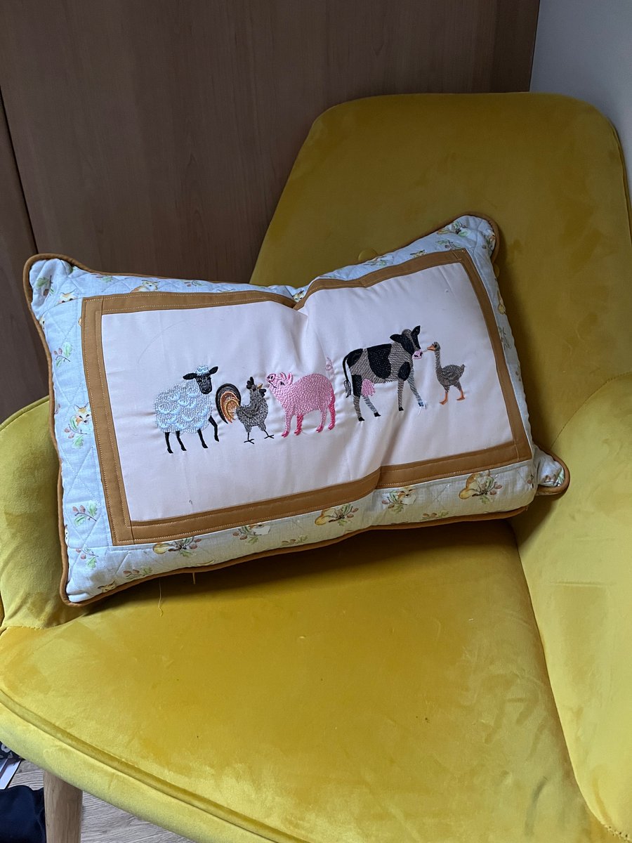 Down on the farm cushion