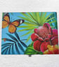 Tropical Flowers Decorated Wooden Trinket Keepsake Box 12cm - Image 5