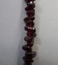 Gemstone Bracelet, Garnet and Freshwater Pearl, Silver Clasp. January BIrthstone - Image 3