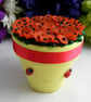 Poppy Flower Pot Decoration. - Image 3