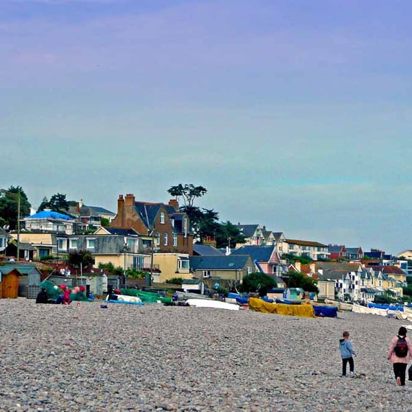 Budleigh Salterton Beach South Devon Photograph Print