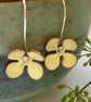 Yellow flower enamel earring - Image 2