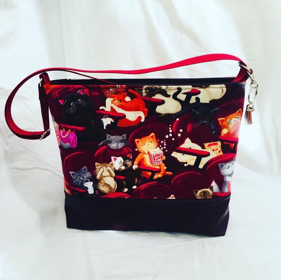 Fun Shoulder Bag, Cats Crossbody Bag, Everyday Bag, Gift Ideas.