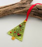 Robins Christmas Tree Decoration with Yellow Star - Image 2