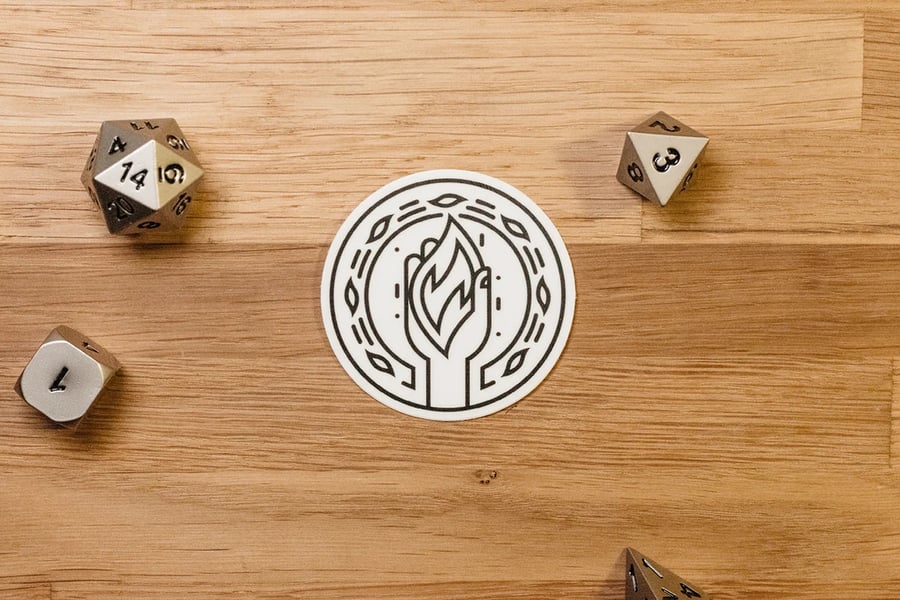Sorcerer Sticker - accessories for D&D players