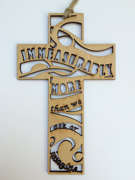 Wooden cross - Immeasurably more