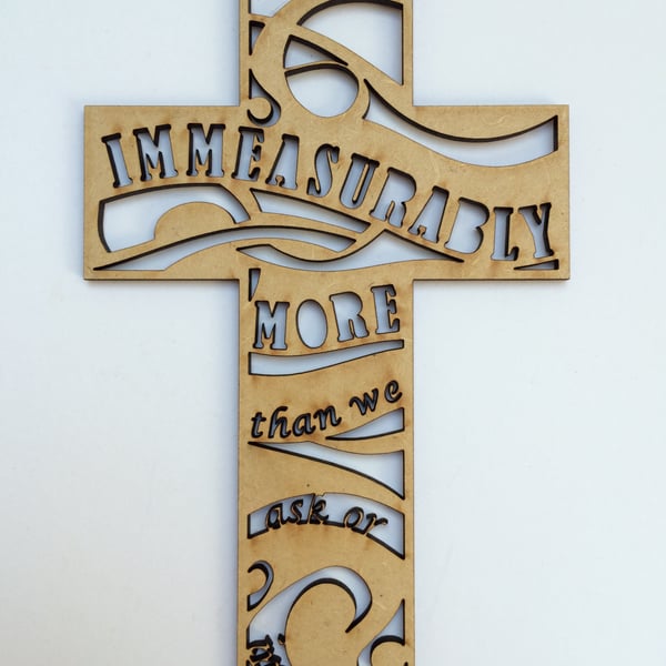 Wooden cross - Immeasurably more