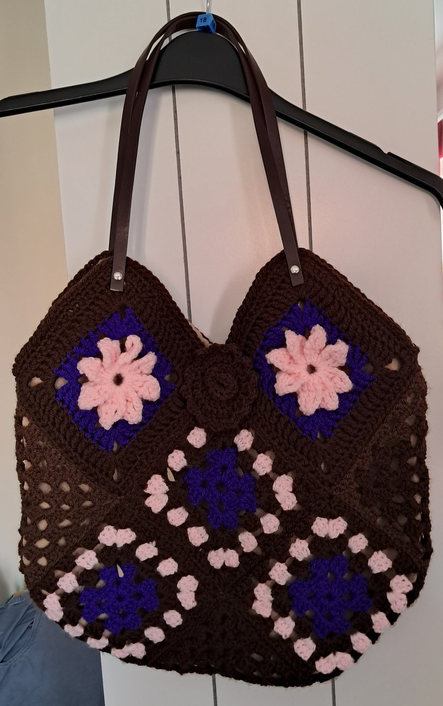 Brown, Pink & Purple Tote Bag