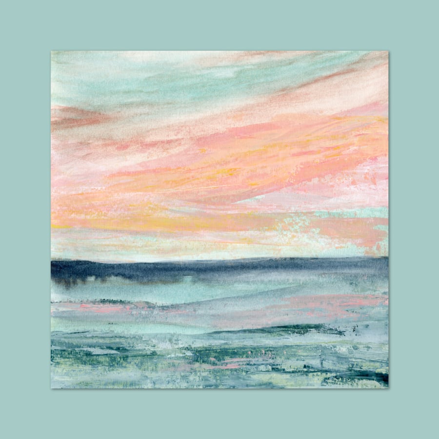 ‘Look out for the Glimmers’ Seascape Print