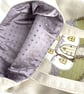 Wisteria Fairy House Tote Bag, Cream Bag with Fairy House Applique - Image 2