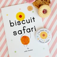 biscuit safari A5 colour poem zine - comic book - food lover - illustration
