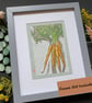 Carrot original wall art, vegetable drawing, small kitchen art - Image 5
