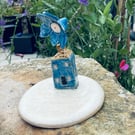 Little blue flower house
