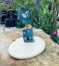 Little blue flower house