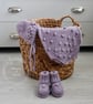 Hand Knitted Baby Outfit – Romper, Hat & Booties - Image 2