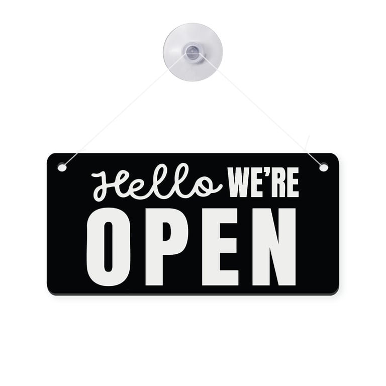 Open & Closed Hanging Shop Sign - Bold: Business Essentials, Shop Door Sign 