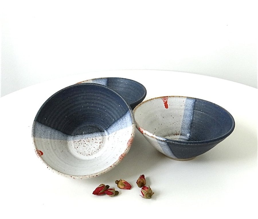 Ceramic bowl for breakfast, fruit and nibbles - handmade stoneware pottery
