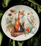 Fox Ceramic Coasters with Decoupaged Designs, Set of 2 - Image 4