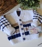 Designer Baby Cardigan & Booties Set Hand Knitted  3-9 Months Size - Image 5