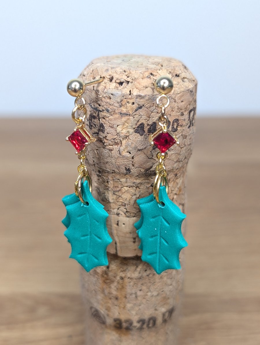  Christmas tree stud earrings