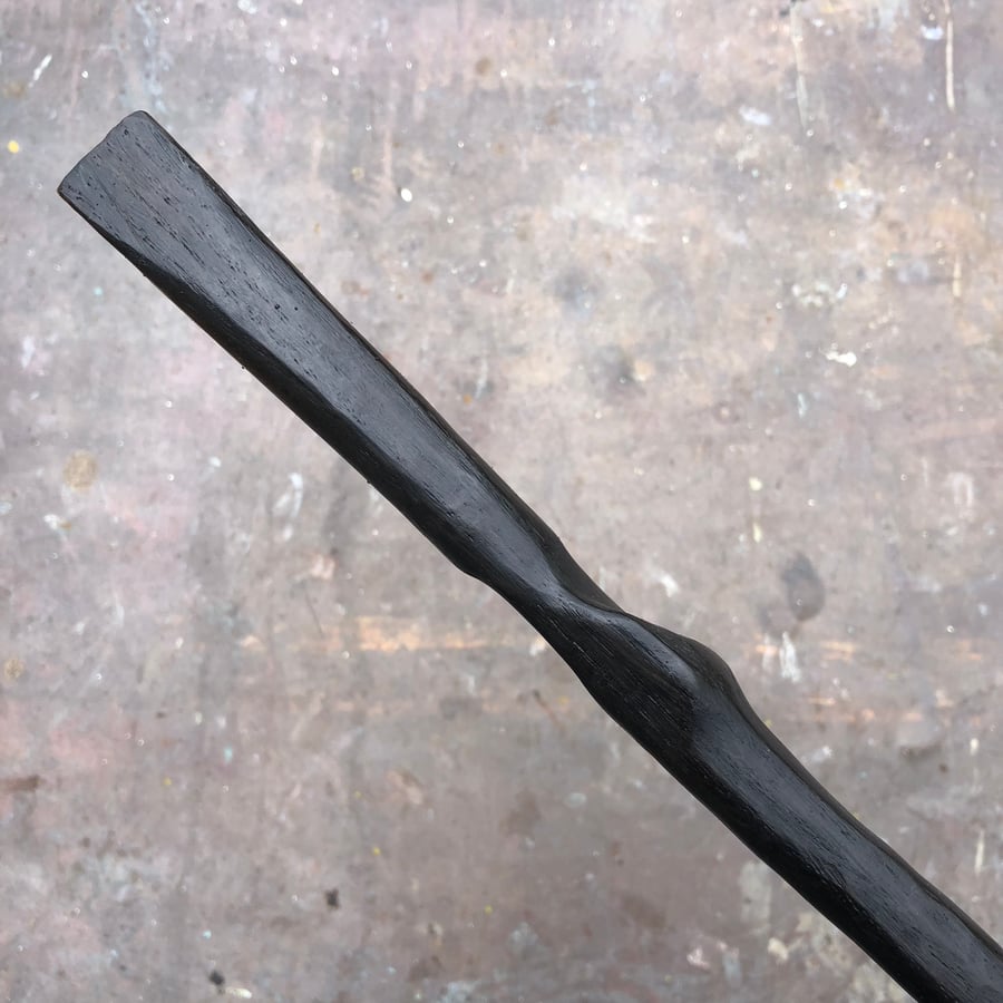 Bog Oak Pagan Wand
