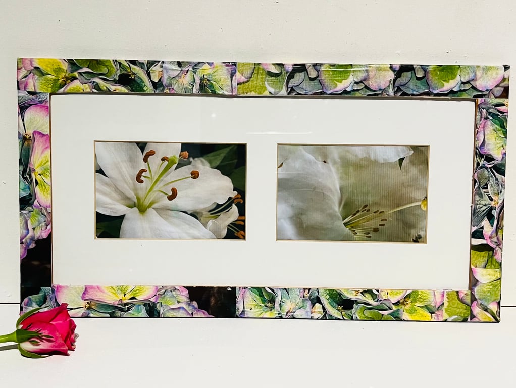 Flowers frames two photographs of my Lily’s 