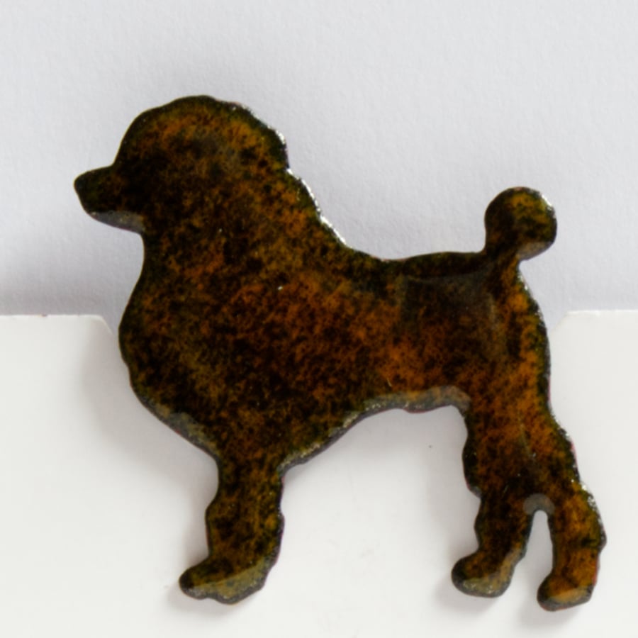black poodle brooch
