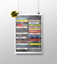 The Ultimate Movie Anthems Music Print - Iconic Movie Tracks in Cassette Form