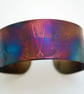Surgical steel Lynx Cuff, multicolured finish, medium - Image 1
