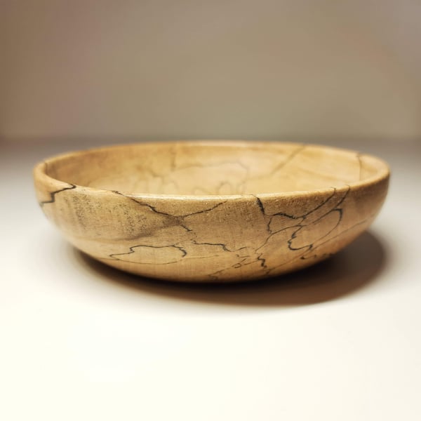 Spalted Beech Trinket Dish or Bowl - Handmade Woodturned - Free UK Delivery!