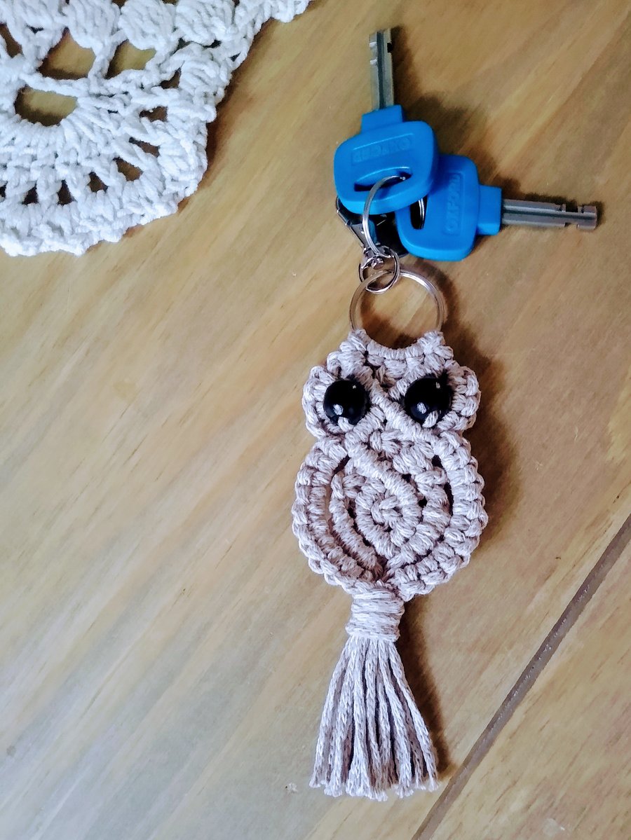 Macrame Owl Keyrings