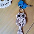 Macrame Owl Keyrings
