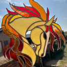 Firery Palomino Horse Suncatcher