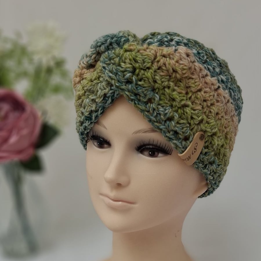 Handmade crochet ladies headband 